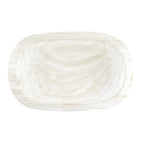 Santa Barbara Design Studio Table Sugar Paulownia Wood Bowl, 12.25-Inch Diameter, White