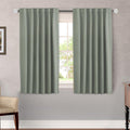 H.Versailtex Blackout Curtains Thermal Insulated Window Treatment Panels Room Darkening Blackout Drapes For Living Room Back Tab/Rod Pocket Bedroom Draperies (2 Panels, Sea Grass, 52 X 54 Inch)