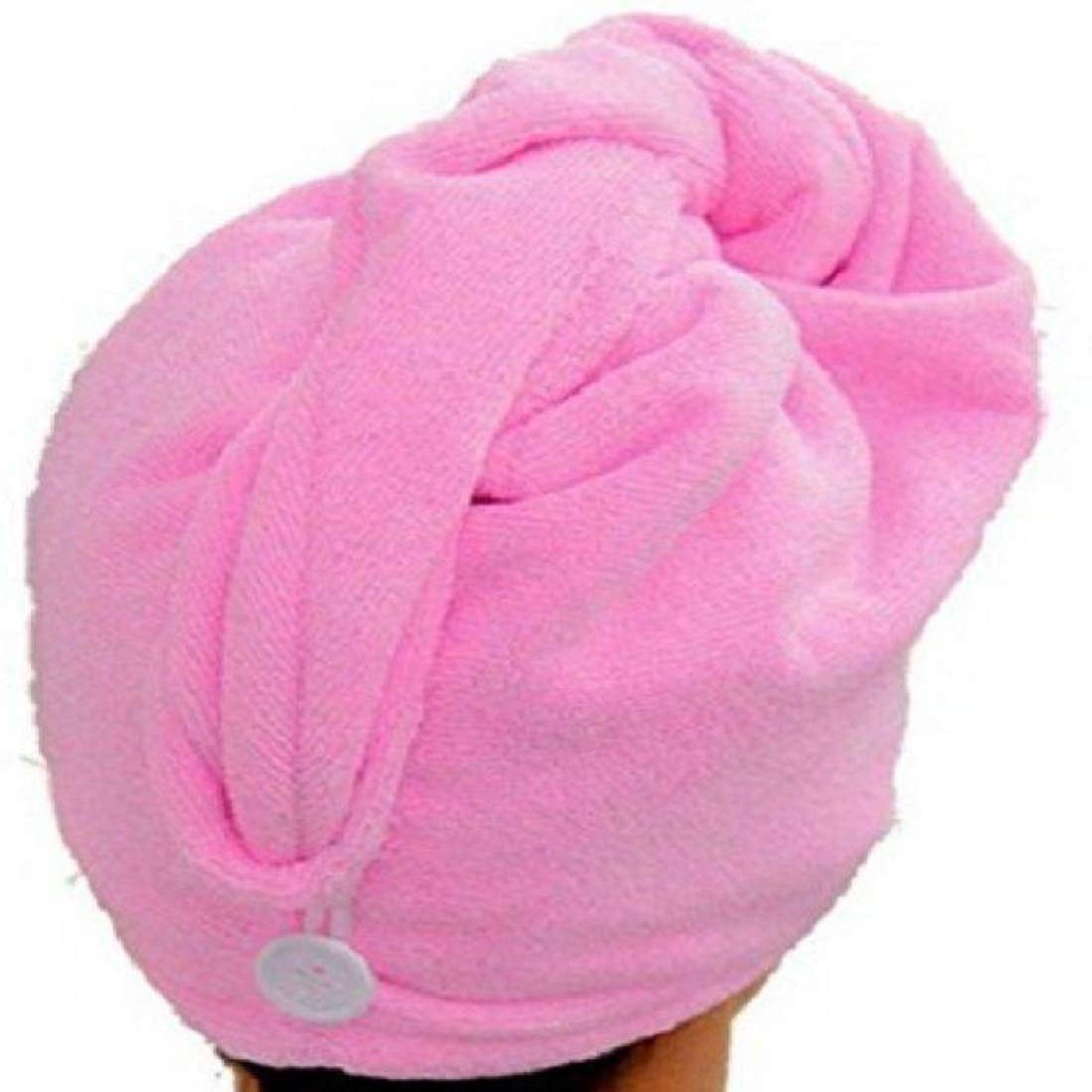 CR Enterprise Dry Hair Wrap Turban Superfine Fiber Soft Bath Towel Head(Multi Color)