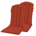 Yefu Adirondack Chair Cushion, Thin Rocking Chair Cushions With Straps Set Of 2, Folding Patio Chair Pad For Indoor And Outdoor,
