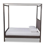 Baxton Studio Grey and Dark Greyish Oak King Bed MG0021-2-Gray/Green Gray-King