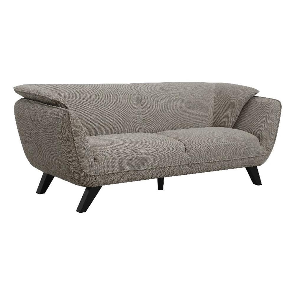 Acme Furniture Nayeli Upholstered Fabric Sofa With Wood Frame In Brown