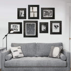 Eosglac 5X7 Picture Frame Distressed Black, Timbermount Rustic Photo Frame With Wood Siding Look, Tabletop Or Wall Display
