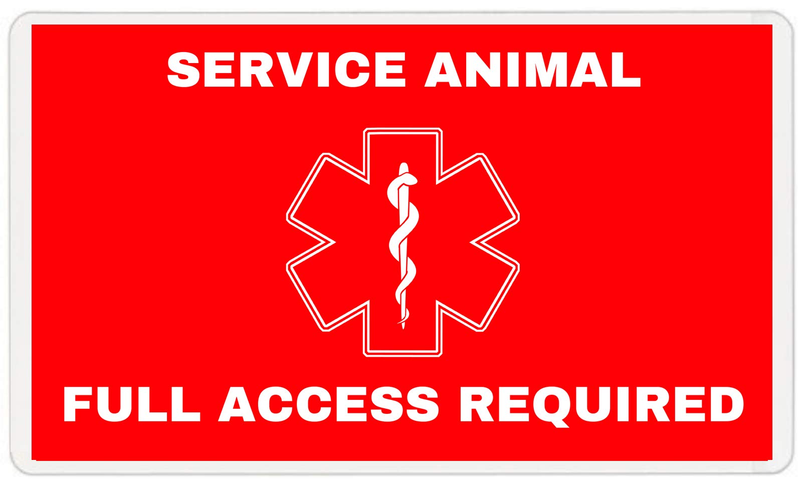 Service Dog Id Badge, Service Animal Id Card, Ada Info Card (Sdb-106)