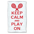 4WoodenShoes Keep Calm Tennis Towel
