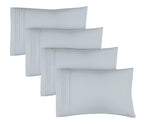 Cgk Unlimited Queen Size Microfiber Pillowcase Set Of 4 - Soft, Premium Quality, Machine Washable, Protective, Sky Blue