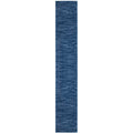 Nourison Essentials Indoor/Outdoor Navy Blue 22 x 16 Area Rug, Easy Cleaning, Non Shedding, Bed Room, Living Room, Dining Room,