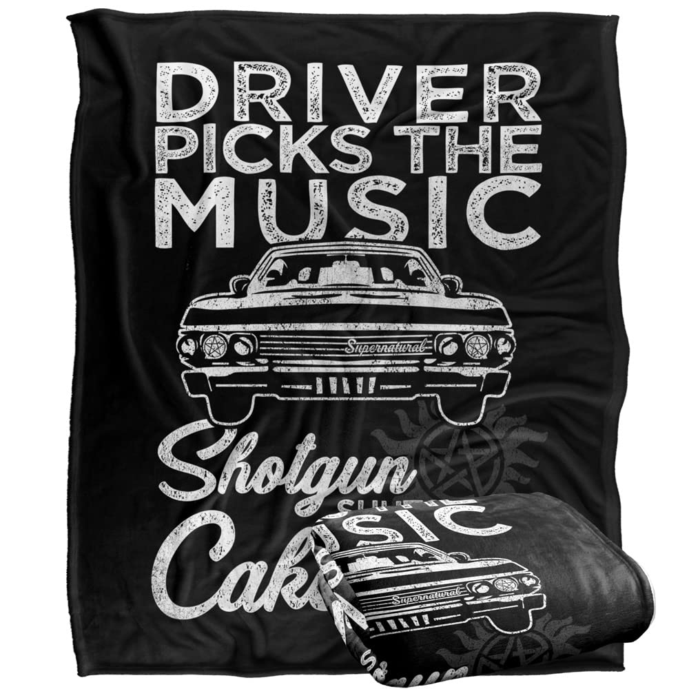 Supernatural Driver Picks Music Officially Licensed Silky Touch Super Soft Throw Blanket 50' X 60'