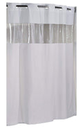 Hookless Vision Vinyle Shower Curtain - White