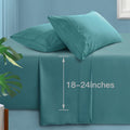 Manyshofu Extra Deep Pocket Queen Sheet Sets - Hotel Luxury 1800 Thread Count Sheets & Pillowcases - Microfiber Bedding Set Up T