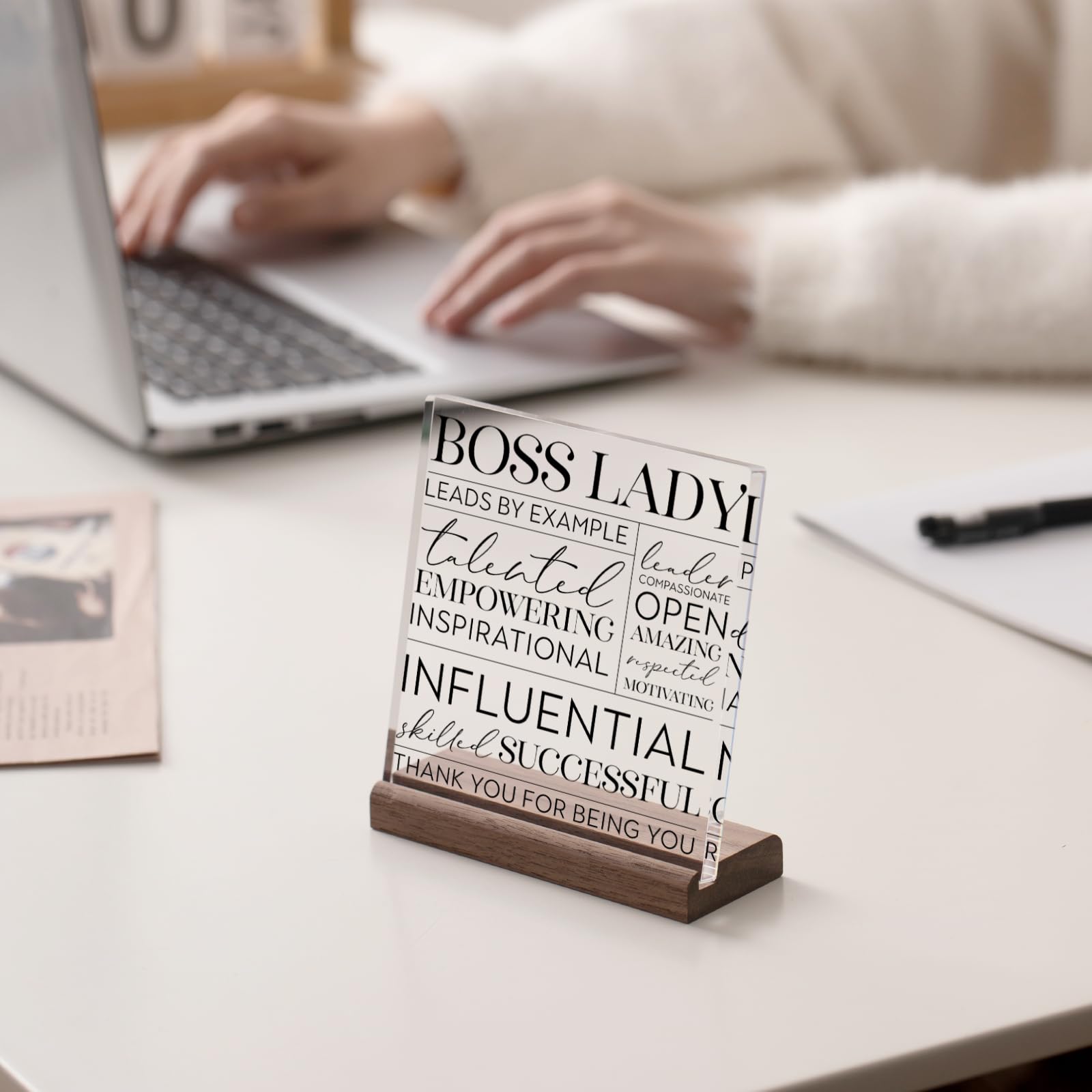 Lukiejac Best Boss Lady Gifts For Women Boss Birthday Gifts Appreciation Gifts Promotion Gifts Mentor Gifts For Women Boss Lady