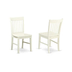 East West Furniture Lgno9-Lwh-W 9 Piece Dining Table Set Includes A Rectangle Dinner Table With Butterfly Leaf And 8 Dining Room Chairs, 42X84 Inch, Linen White