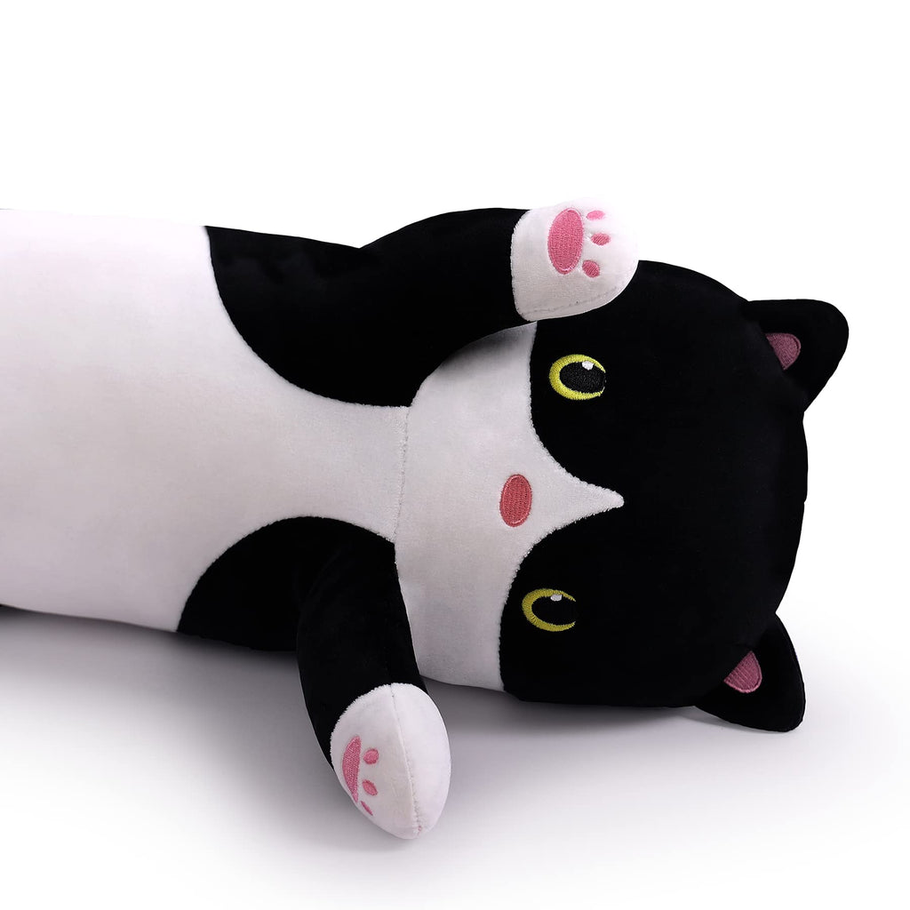 Miaohaha 43.2In Long Plush Cat Toy Pillow Stuffed Animal Cat Kids Plush Toy Pillow For Kids And Girls Toy Doll(110Cm/43.2In)