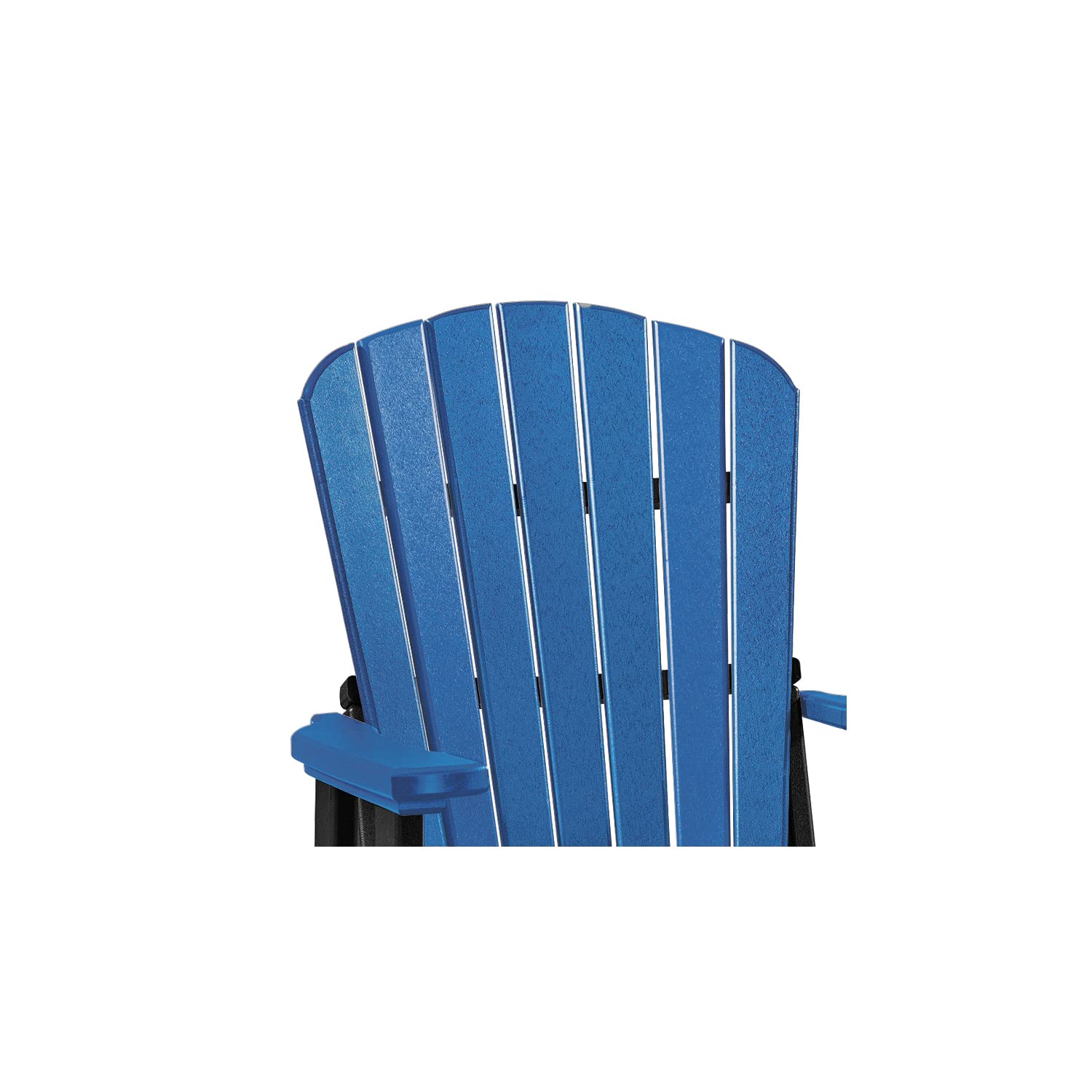 American Furniture Classics 511BBK Fan Back Chair, Blue and Black