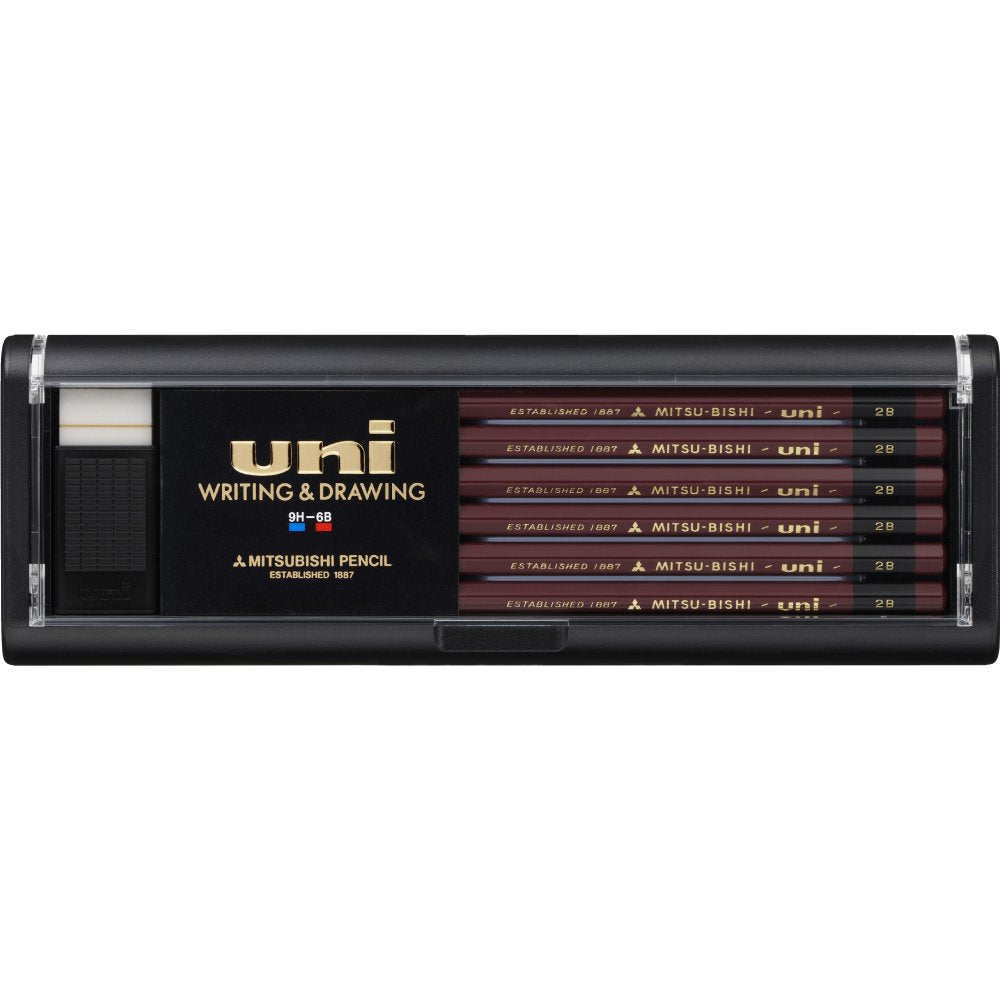 Uni Wooden Pencil - 2B - Box Of 12 (U2B)