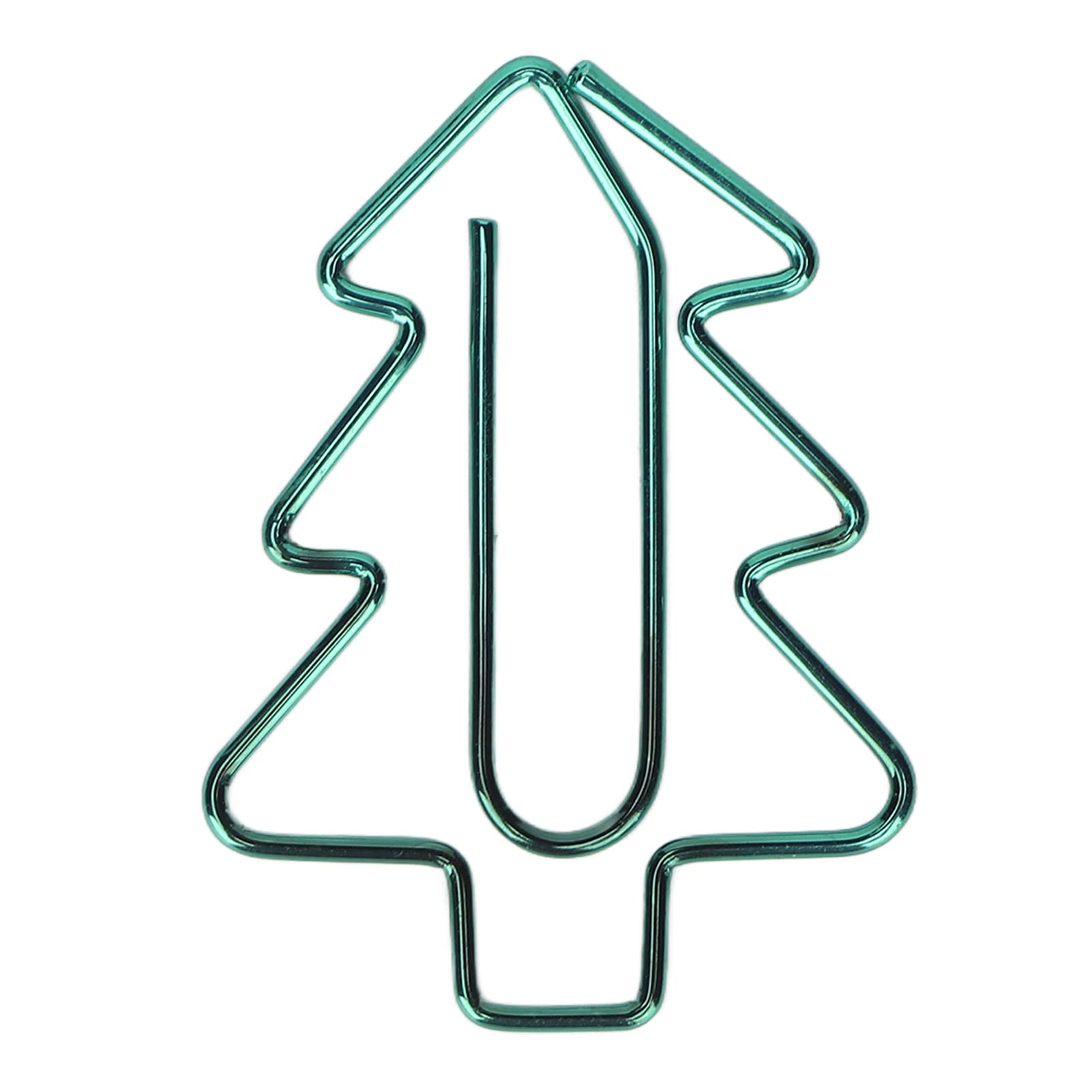Tree Shaped Paper Clips,100Pcs Mini Cute Hollow Paperclips Electroplated Metal Office Clips For Document Sorting Organizing