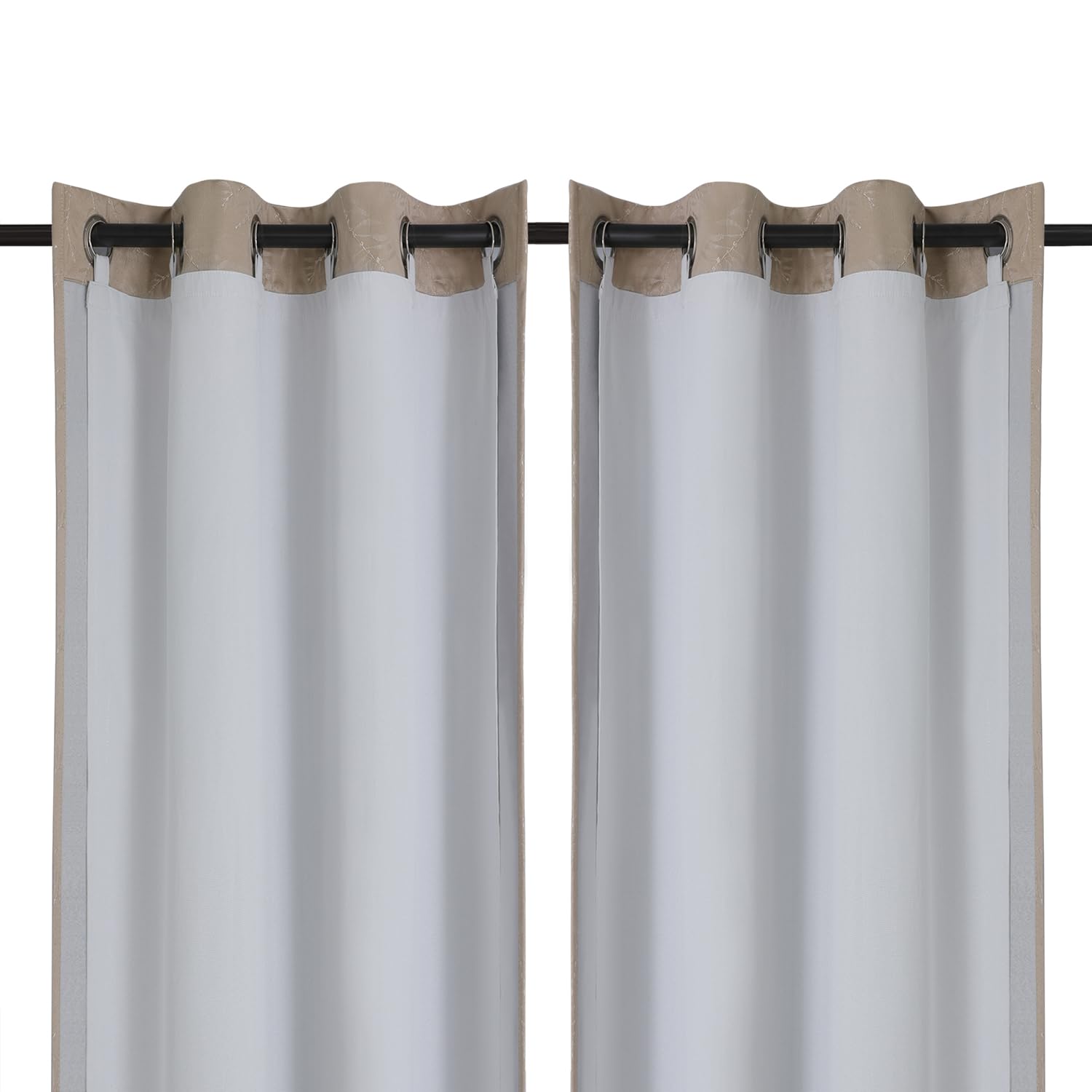 Chyhomenyc Curtain Liners with 13 Rings, Blackout Curtain Liner for 54 Inch Curtains, Each 40'' Wx50 L, 2 Liners Per Set with 13