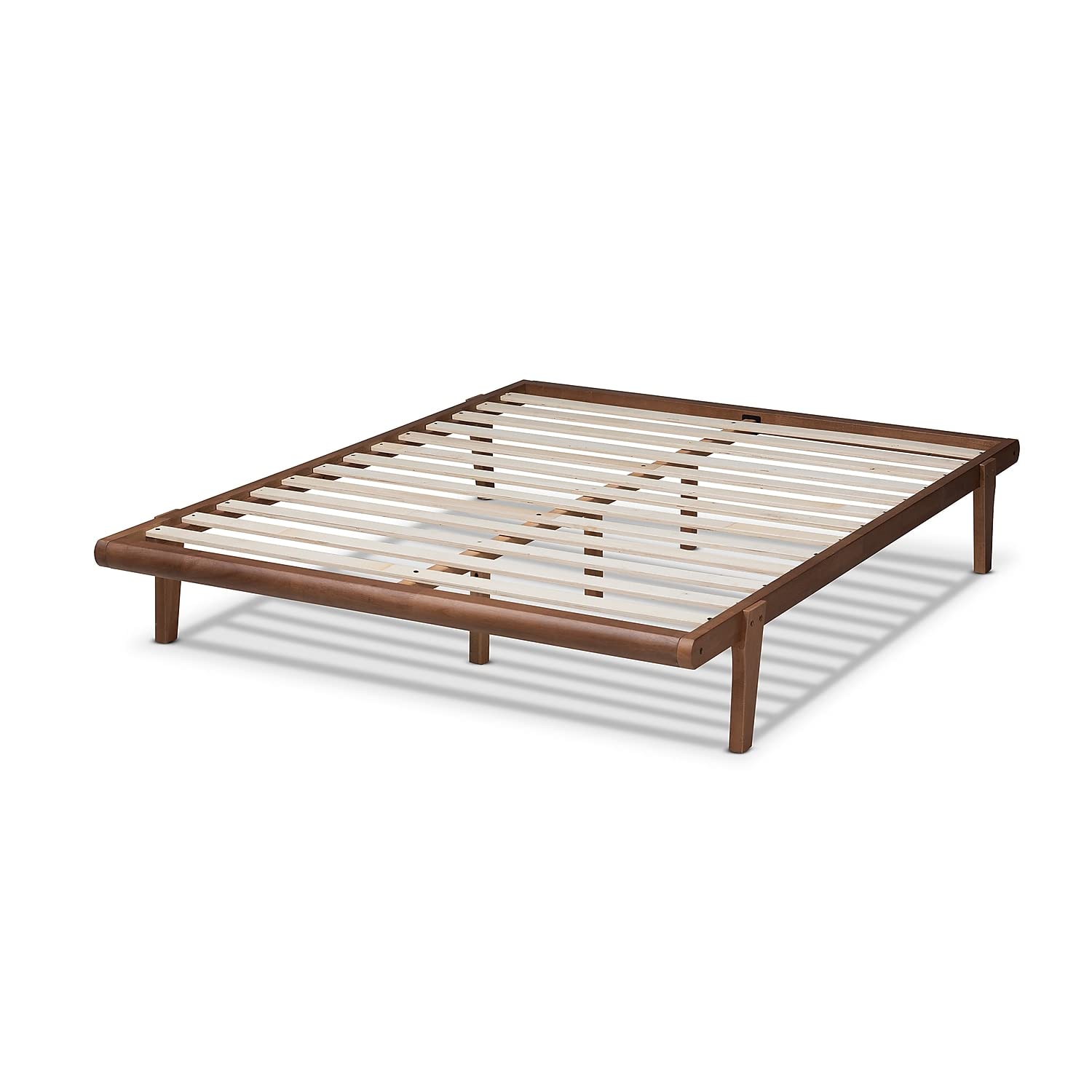 Baxton Studio Kaia Platform Bed Frame, Queen, Ash Walnut (156-9475-HiT)