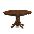 East West Furniture KEVA7-ESP-W 7 Piece Dining Set Consist of an Oval Dining Room Table with Butterfly Leaf and 6 Wood Seat Chairs, 42x60 Inch, Espresso