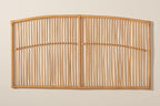 Baxton Studio Malvina Modern Bohemian Natural Brown Rattan Queen Size Wall-Mount Headboard