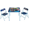 Idea Nuova Marvel Avengers 3 Piece Childrens Activity Square Table and 2 Folding Chairs Set, Ages 3+