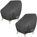 Ultcover Waterproof Patio Chair Cover 2 Pack - Outdoor Lounge Deep Seat Single Lawn Chair Cover Fits Up To 28W X 34D X 32H Inche