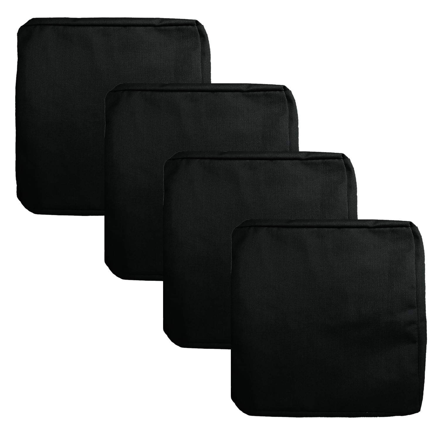 Flymei Patio Cushion Covers 25X25X5 Waterproof Outdoor Cushion Cover Replacement 4Packs Outdoor Seat Cushion Slipcover For Outdo