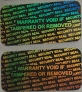 Security Seal Hologram Silver Tamper Evident Warranty Labels Stickers 15 Mm X 30 Mm- Dealimax Brand (Silver) (500)
