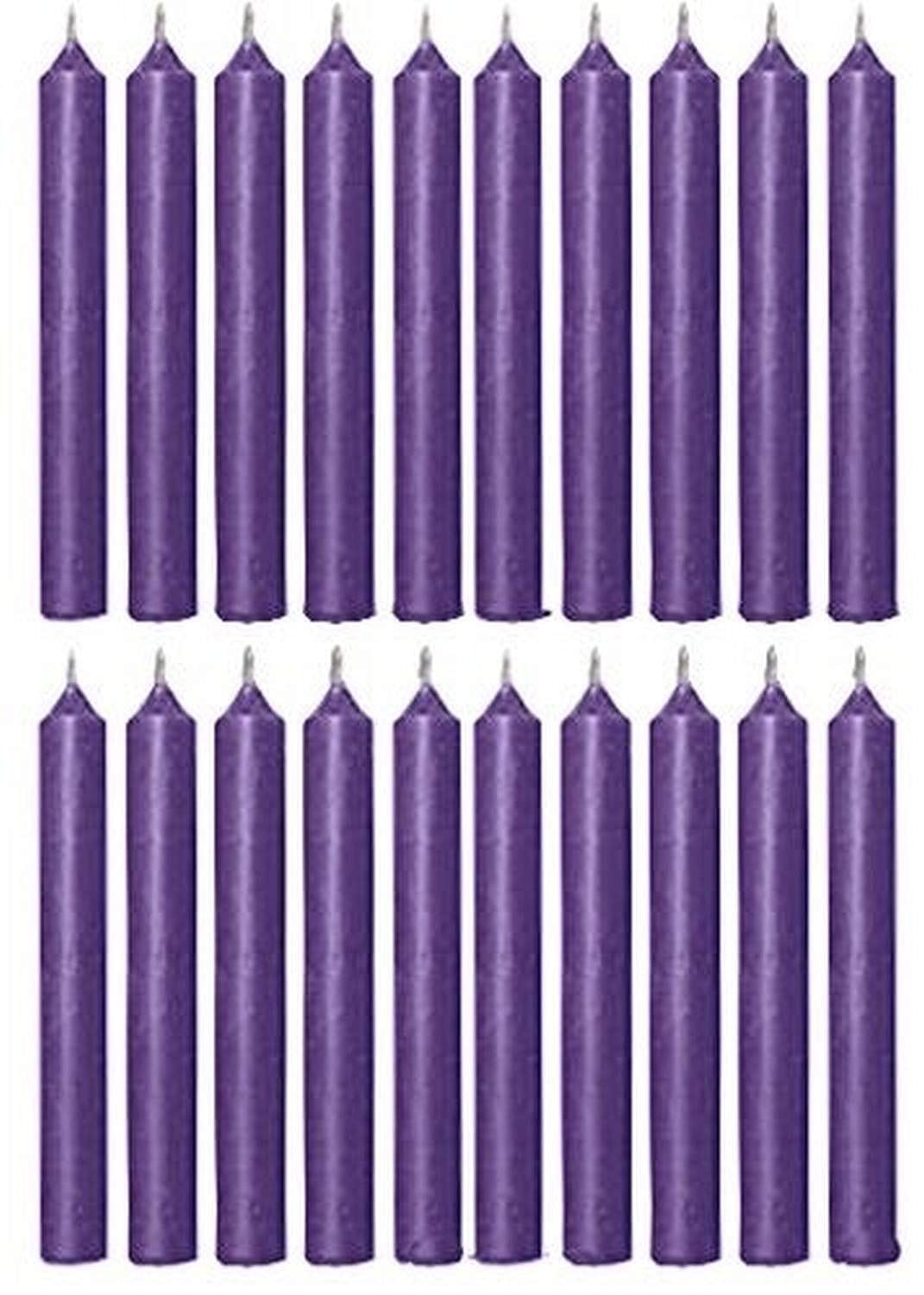 Biedermann & Sons Chime or Tree Candles, Purple, 4-Inch, 20-Count Box