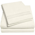 1500 Supreme Collection Full Sheet Sets Ivory - Luxury Hotel Bed Sheets And Pillowcase Set For Full Mattress - Extra Soft, Elast