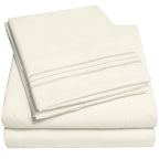 1500 Supreme Collection Full Sheet Sets Ivory - Luxury Hotel Bed Sheets And Pillowcase Set For Full Mattress - Extra Soft, Elast