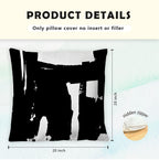 Supwhd Black And White Pillow Covers, Black And White Pillows Cover 20X20, Black And White Throw Pillows Cover Set Of 2, Black A