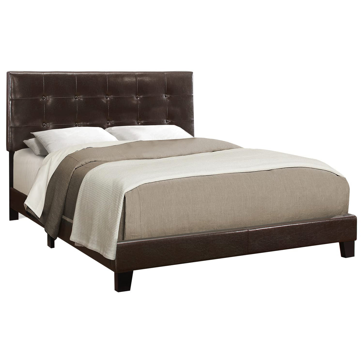Monarch Specialties Bed Frames, Queen, Brown