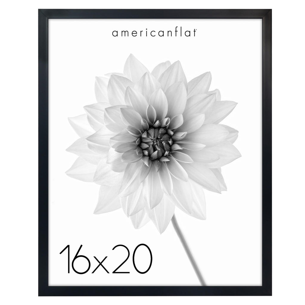 Americanflat 16x20 Picture Frame with Polished Plexiglass - Soho Collection - Gallery Style Deep Molding Frame for Wall Display 