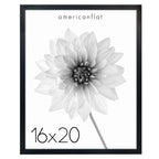 Americanflat 16x20 Picture Frame with Polished Plexiglass - Soho Collection - Gallery Style Deep Molding Frame for Wall Display 