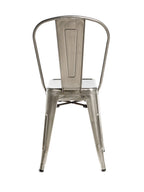 Commercial Seating Products Oscar Dining Chairs, Gun Metal