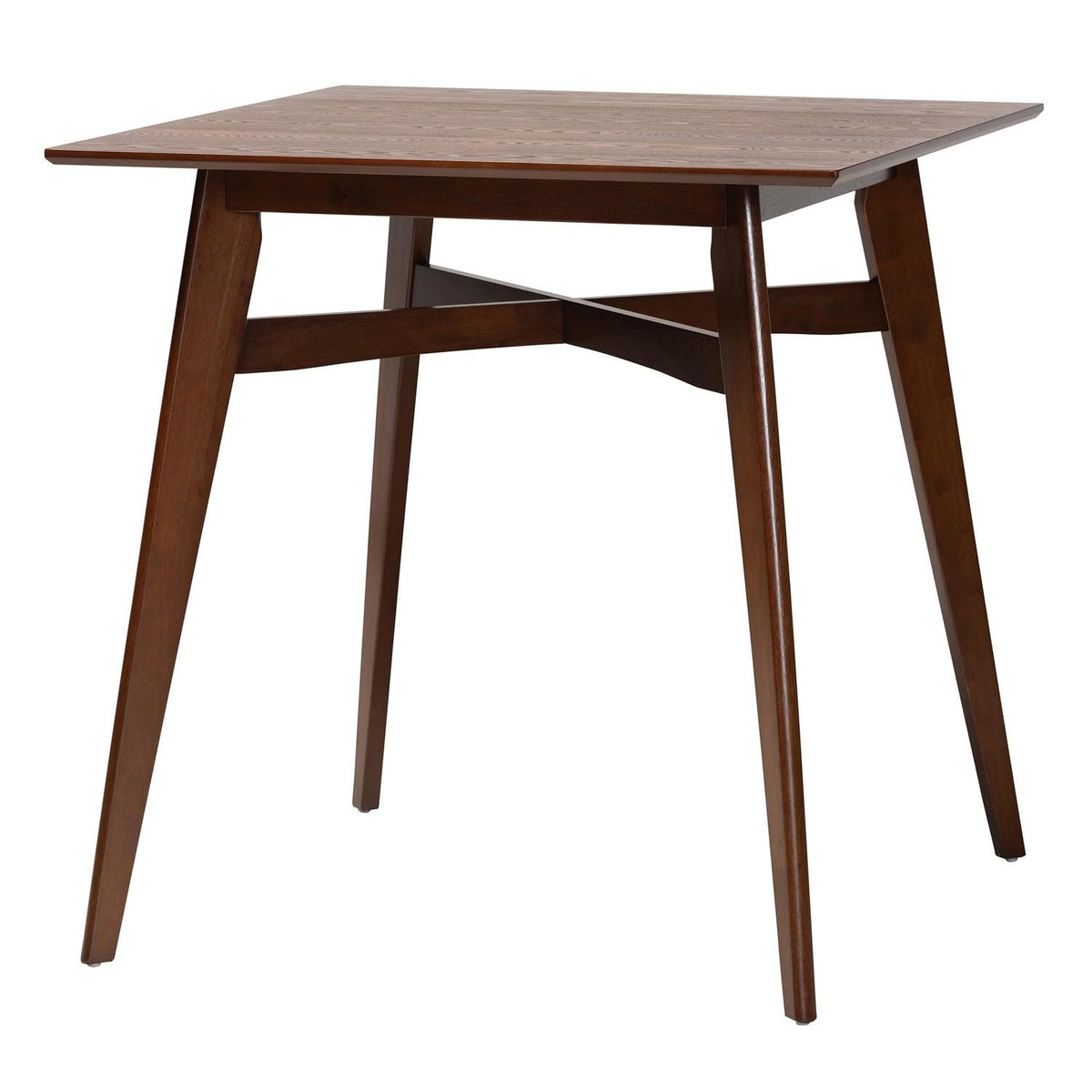 Baxton Studio Leena Walnut Brown Finished Wood Counter Height Pub Table