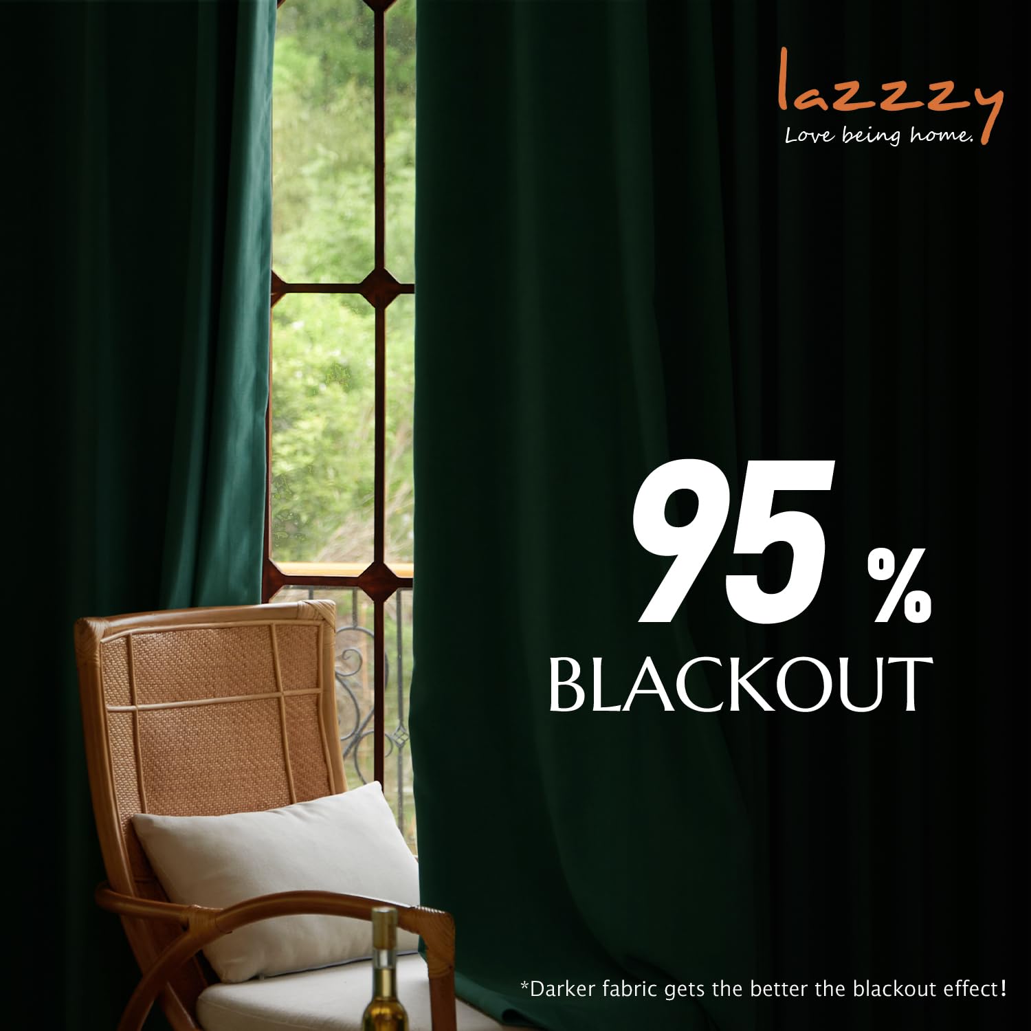 Lazzzy Emerald Green Velvet Curtains 96 Inches Long Room Darkening Drapes For Bedroom Living Window Treatments Rod Pocket 2 Panels W42 X L96
