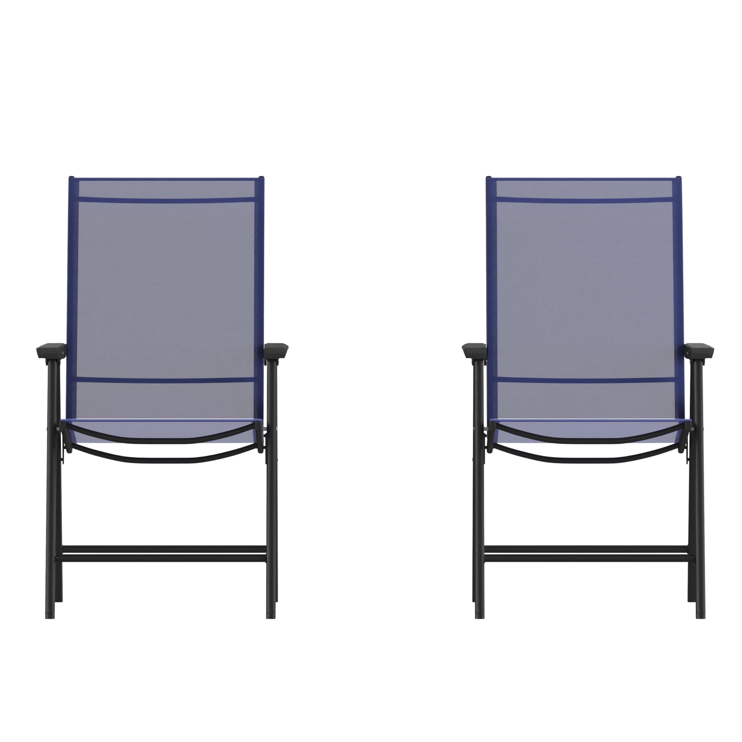 Set of 2 Modern Patio Folding Chairs
