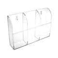 Source One Deluxe Clear Acrylic Remote Control Holder Wall Mount 1, 2 & 3 Holder Options (3 Remotes, 1 Pack)