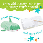 Memory Mates Jake The Shark Memory Foam Pillow Plush,15    Stuffed Animal