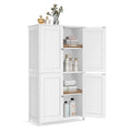 VASAGLE Floor Storage Cabinet, Shaker Cabinet with 2 Adjustable Shelves, 4 Doors, Tall Freestanding Organizer Unit, for Kitchen 