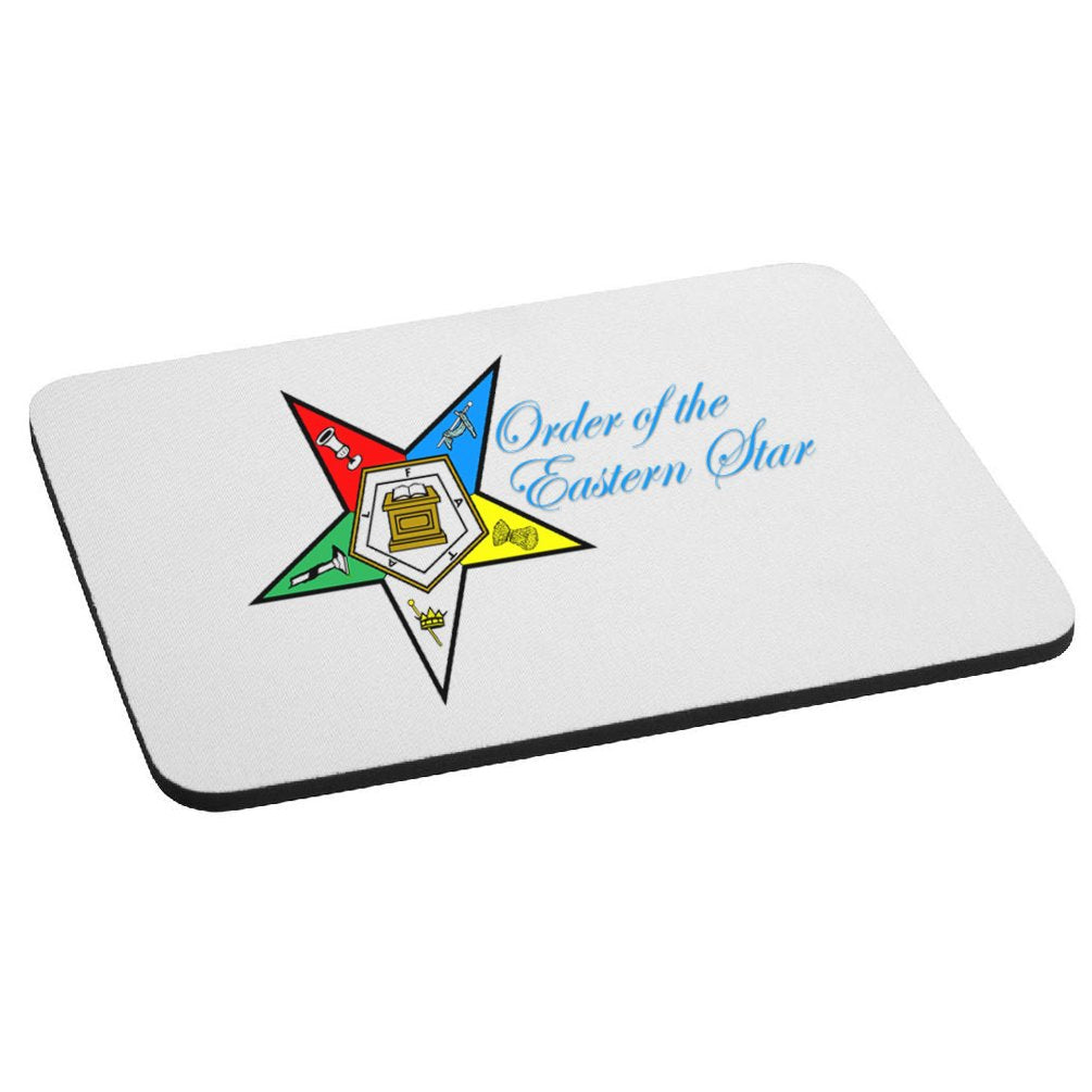 Order Of The Eastern Star Text Masonic Mouse Pad