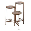 Zingz and Thingz Rustic Triple Planter Stand