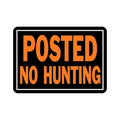 Hy-Ko Products 812 Aluminum Sign, 10 x 14, Black/Orange
