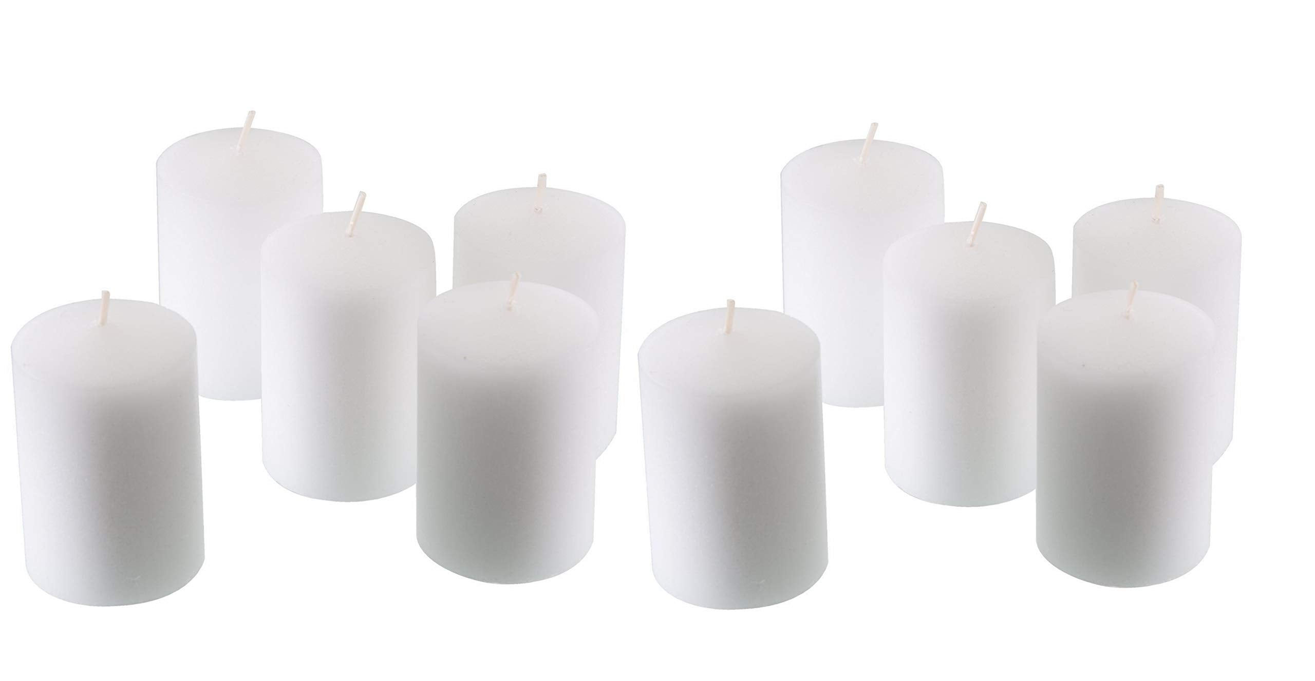 Dlight Online 15 Hour Unscented White Emergency And Events Bulk Votive Candles For Wedding Votives, Luminary Candles, Restauran