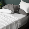 Hyprest 100% Eucalyptus Sheets Queen - Soft Tencel Sheets, Hypoallergenic, Moisture Wicking White Cooling Sheets, 18 Inch Deep P