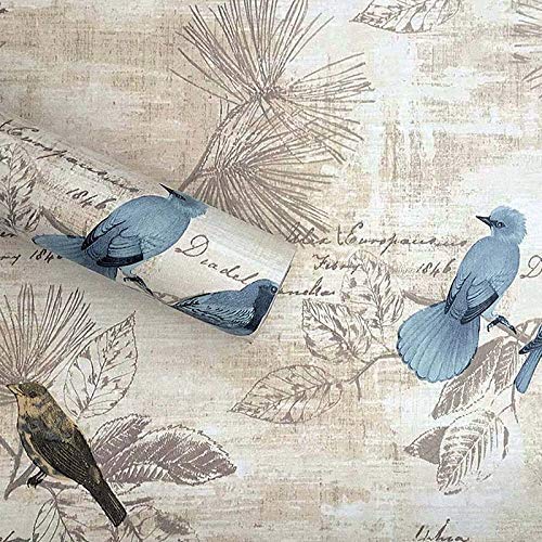 Lependor Removable Self Adhesive Peel and Stick Printed Wall Paper Decorative Self Adhesive Shelf Drawer Liner Roll- 17.71 X 393