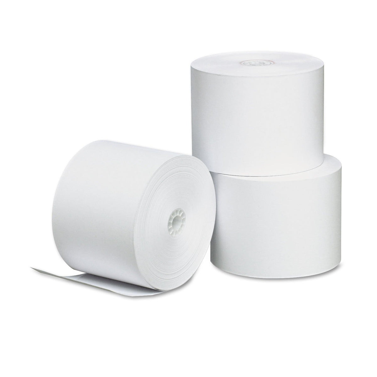 Universal 35762 Single-Ply Thermal Paper Rolls, 2 1/4-Inch X 165 Ft, White, 3/Pack