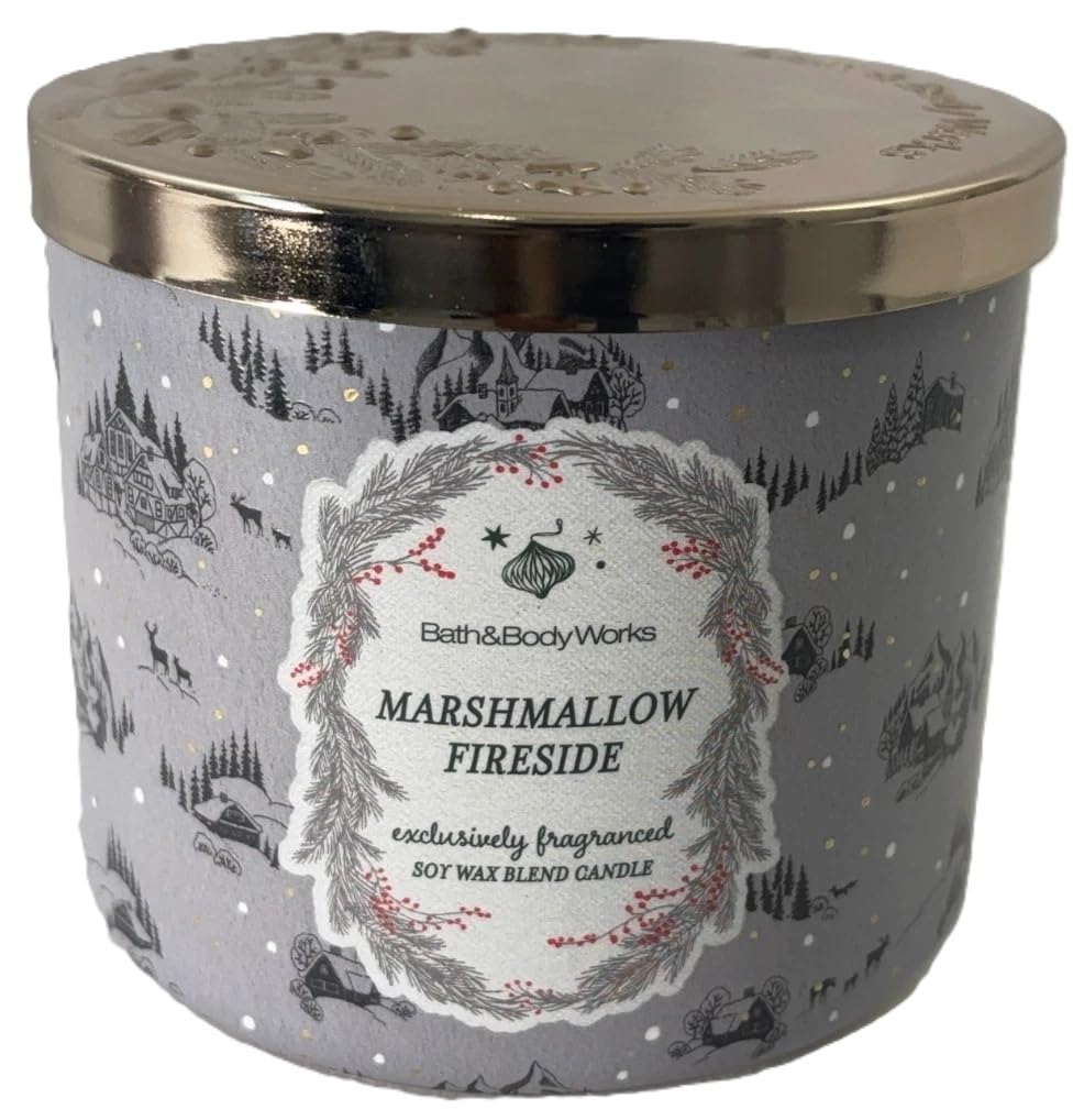 Bath & Body Works 3 Wick Marshmallow Fireside